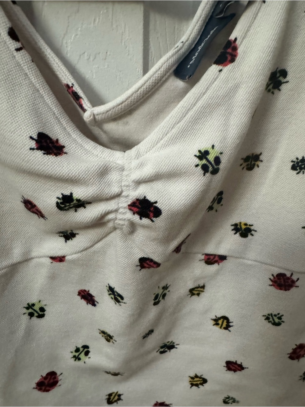 ModCloth Bug Print White Rani Top - Picture 6 of 7
